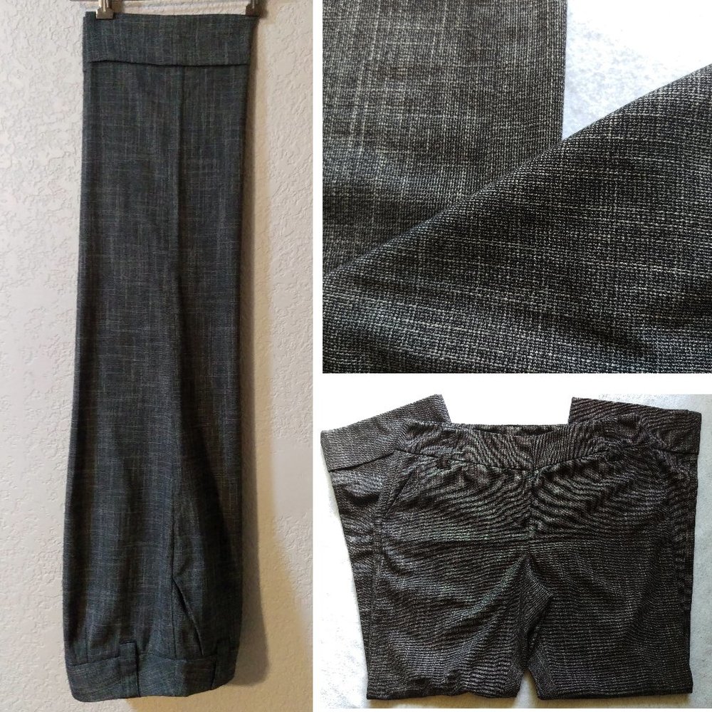 EUC Marled weave charcoal gray slacks 10P